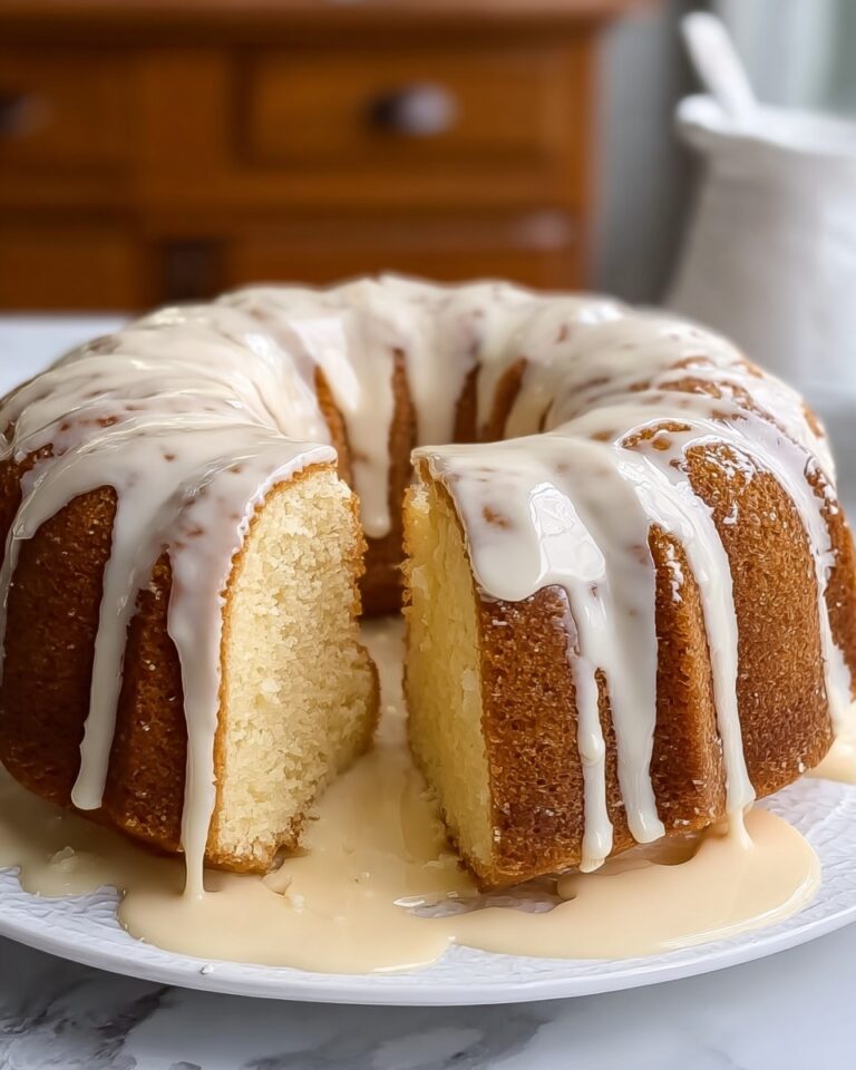Sour Cream Pound Cake with Lemon Glaze Recipe