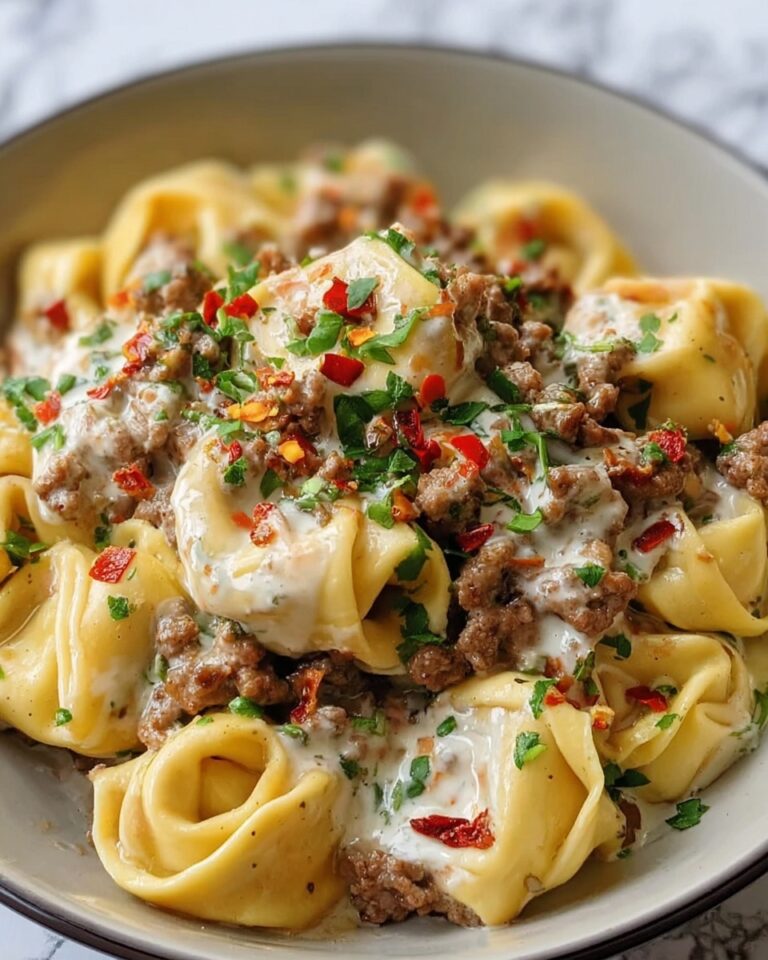 Philly Cheesesteak Tortellini Pasta Recipe