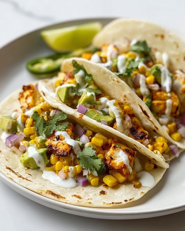 Fiery Street Corn Chicken Tacos Recipe
