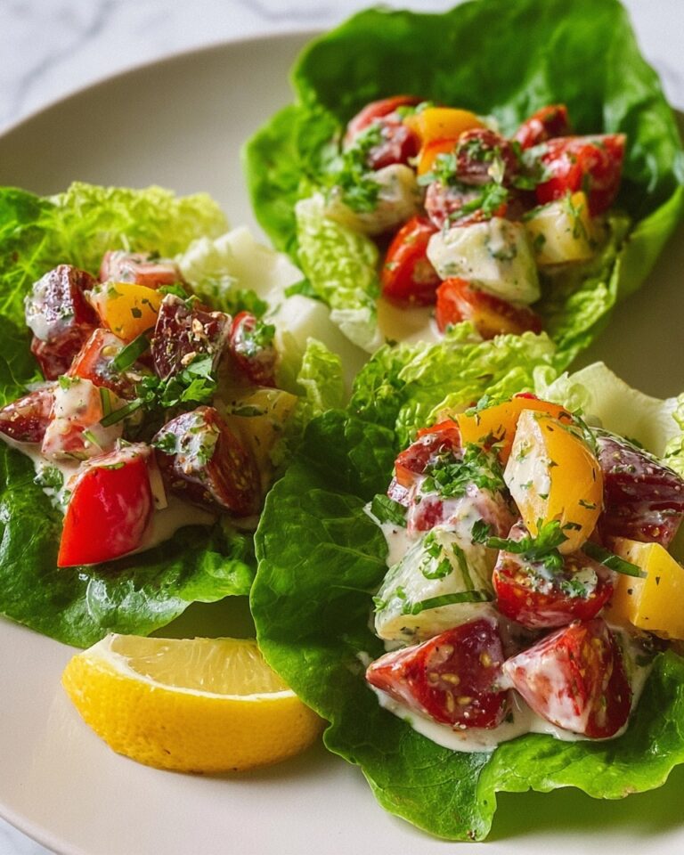 BLT Chicken Salad Lettuce Wraps Recipe