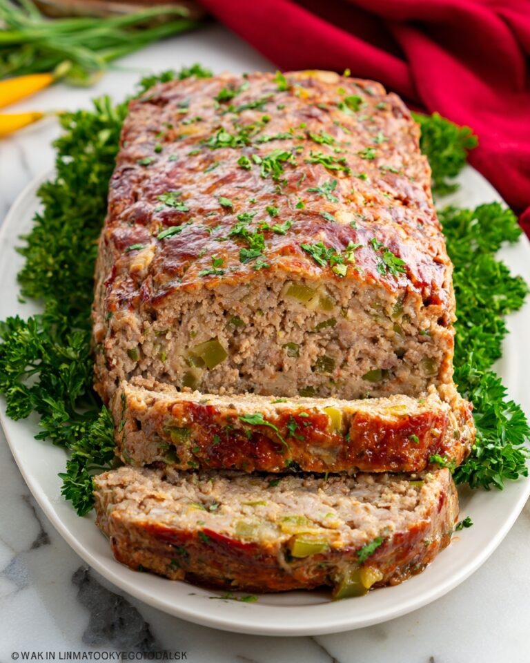 Turkey Stuffing Meatloaf with Sweet Glaze Recipe