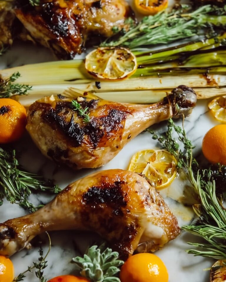 Clementine Roast Chicken with Fennel and Honey Recipe