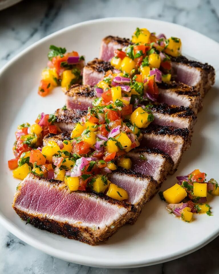 Blackened Tuna Steaks with Mango Salsa Recipe