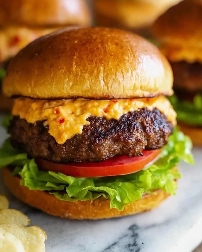 Burgers with Pimento Cheese Recipe