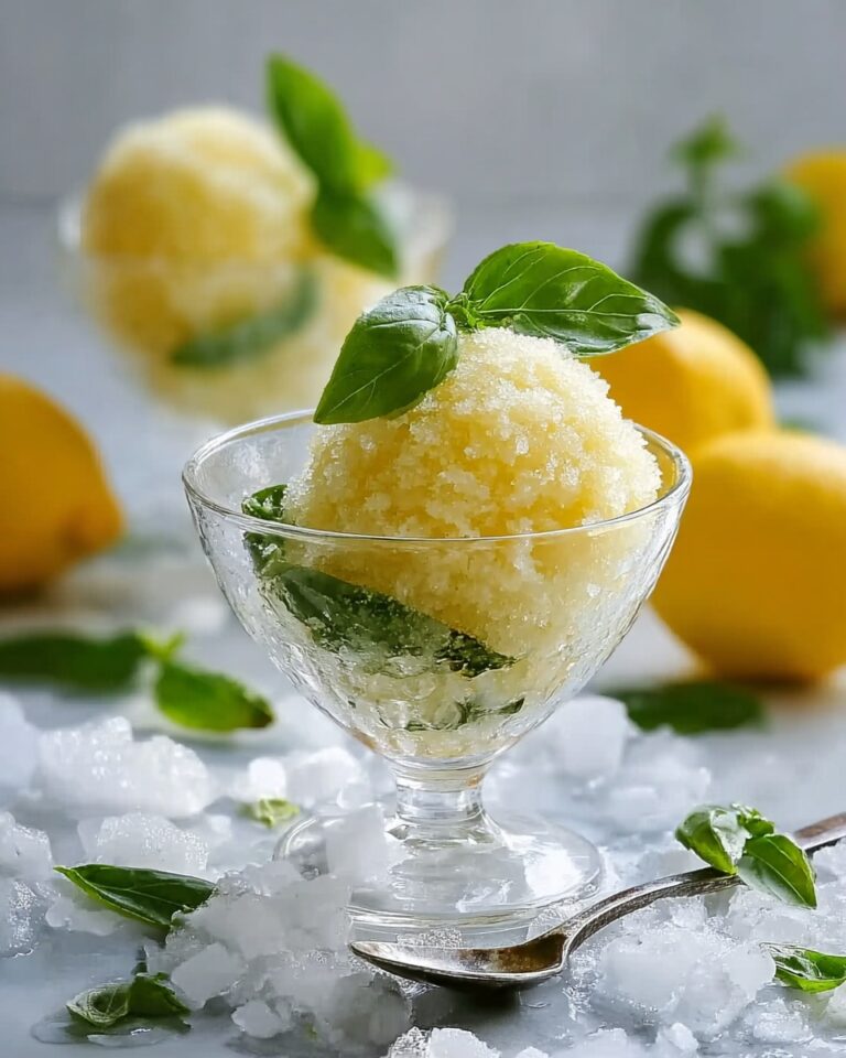 Lemon and Basil Granita Recipe
