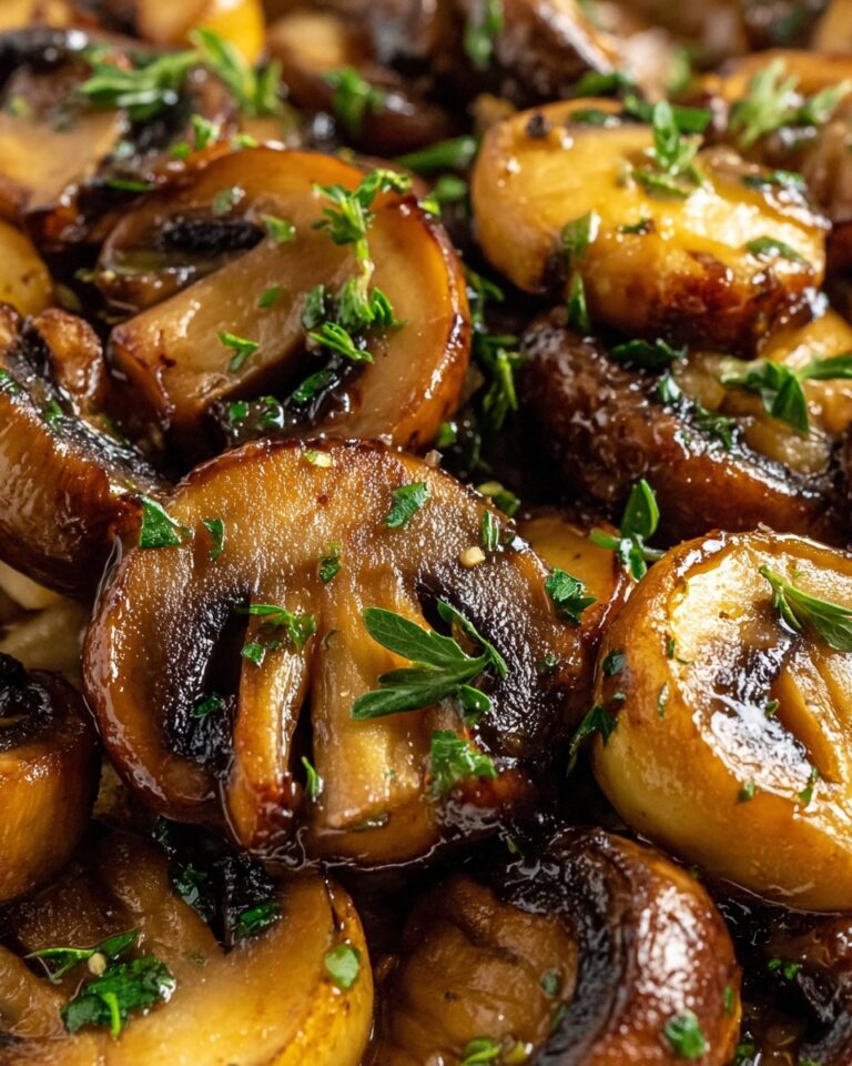 Garlic Butter Grilled Mushrooms Recipe