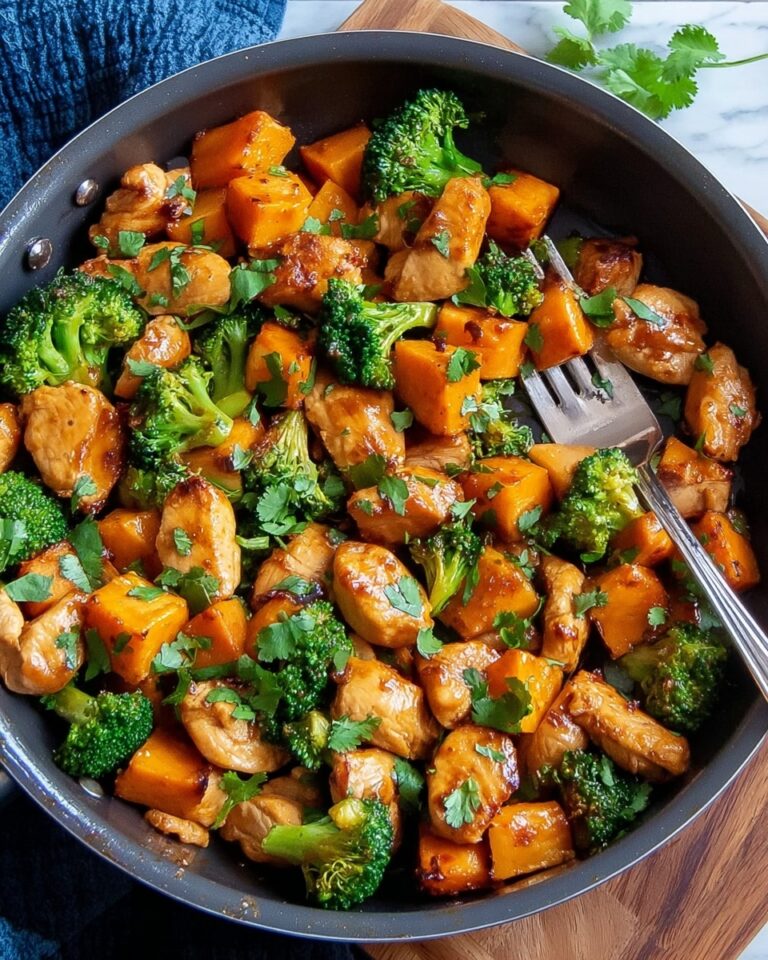 One-Pan Honey BBQ Chicken & Sweet Potatoes Recipe
