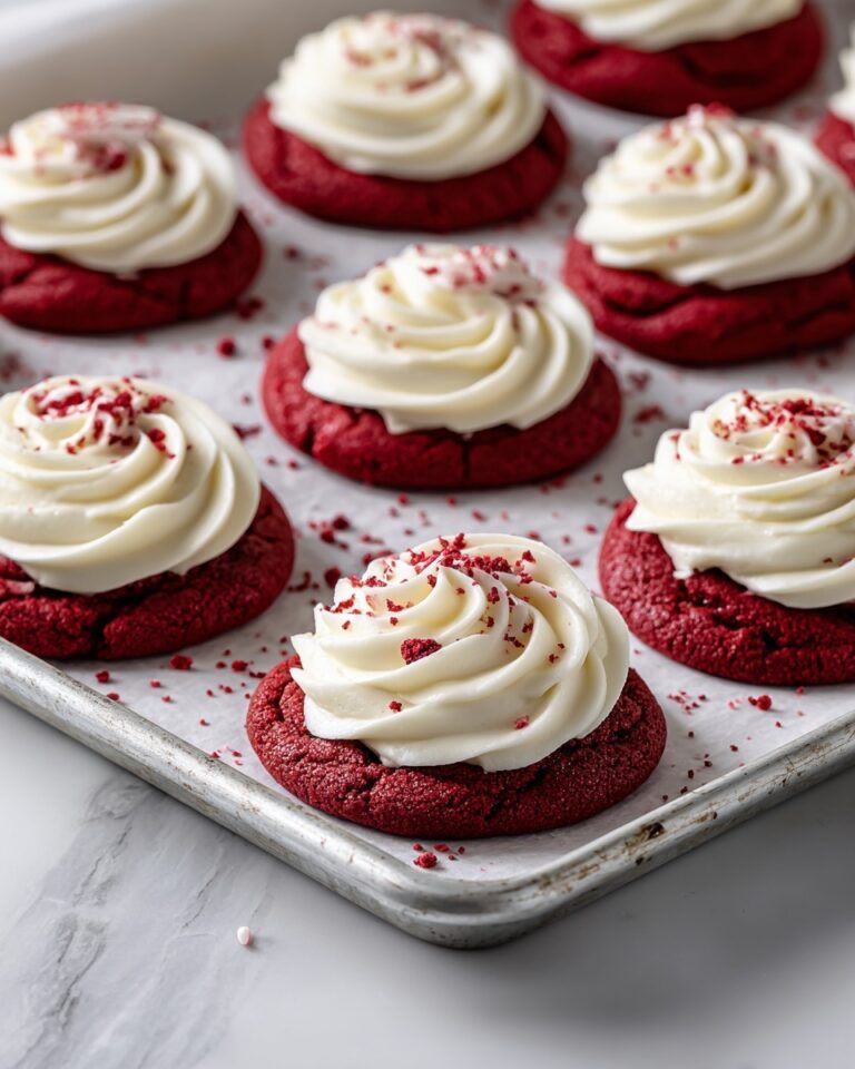 Red Velvet Cupcake Cookies with Cream Cheese Filling Recipe