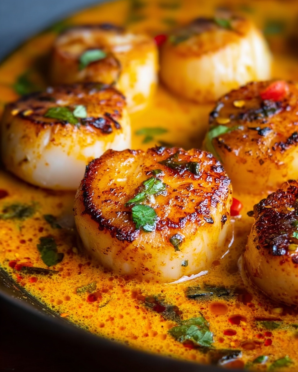 Spicy Coconut Curry Scallops Recipe - Recipe Image