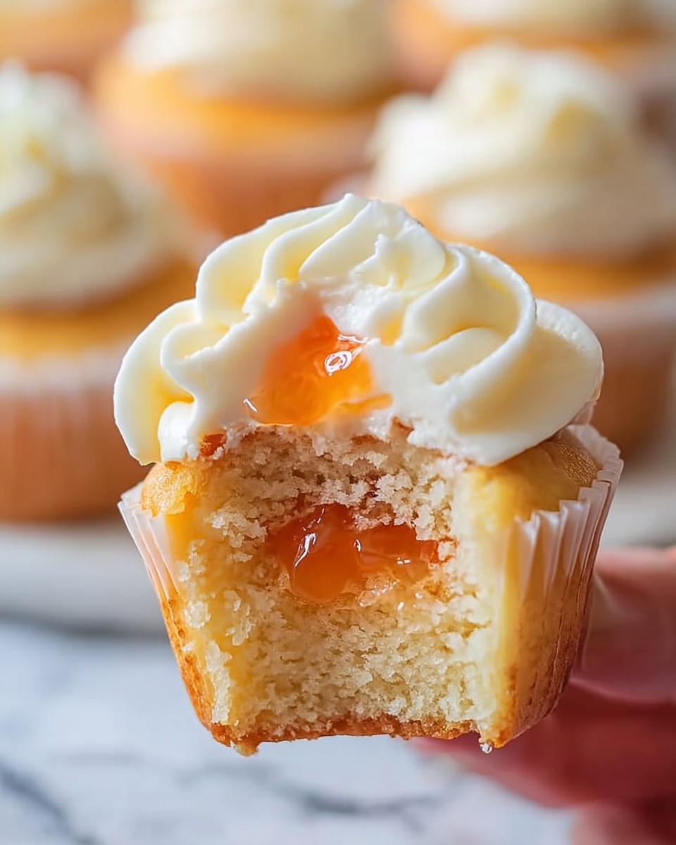 Honey Peach Cream Cheese Cupcakes Recipe - Recipe Image