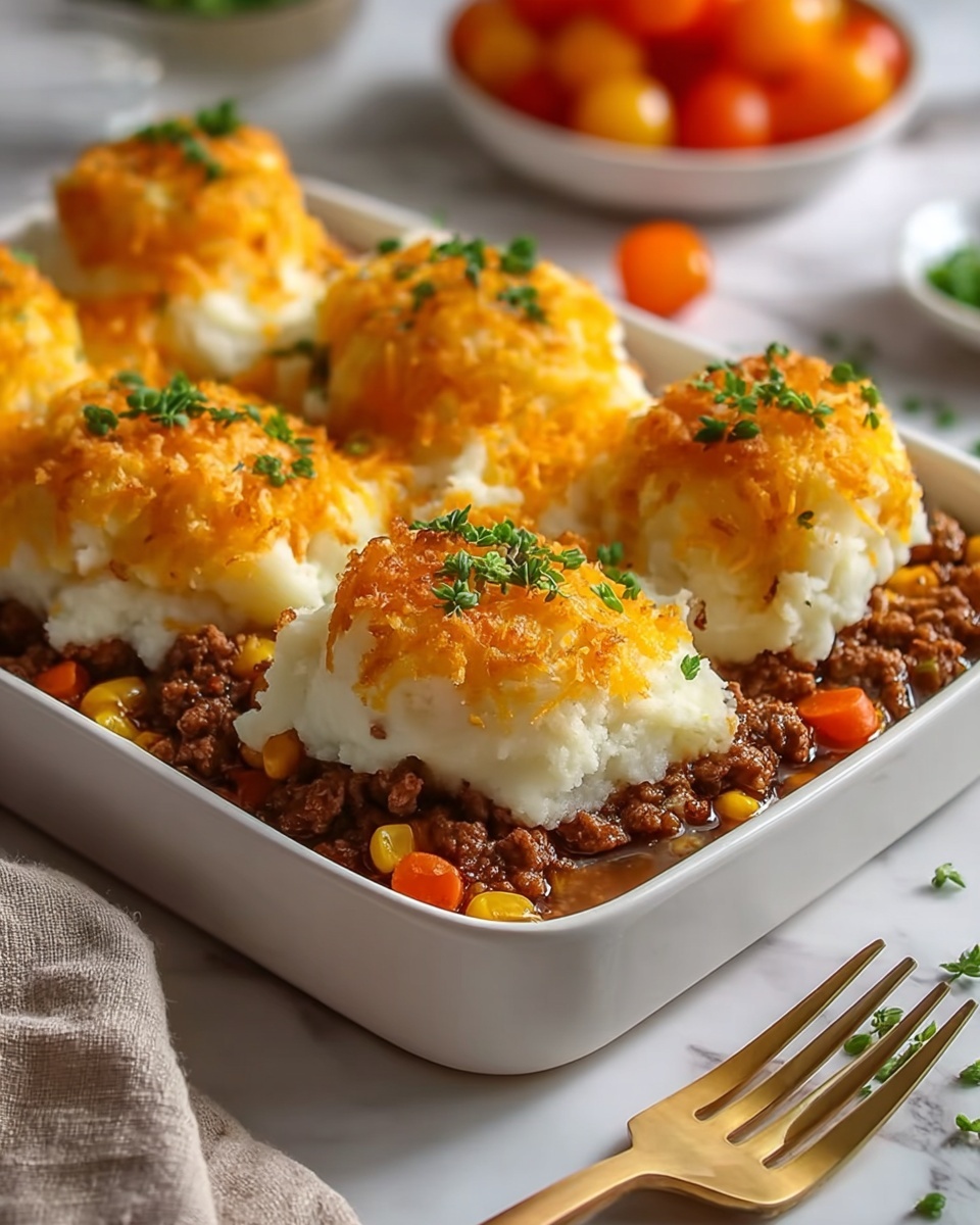 Shepherd’s Pie Tater Tot Casserole Recipe - Recipe Image