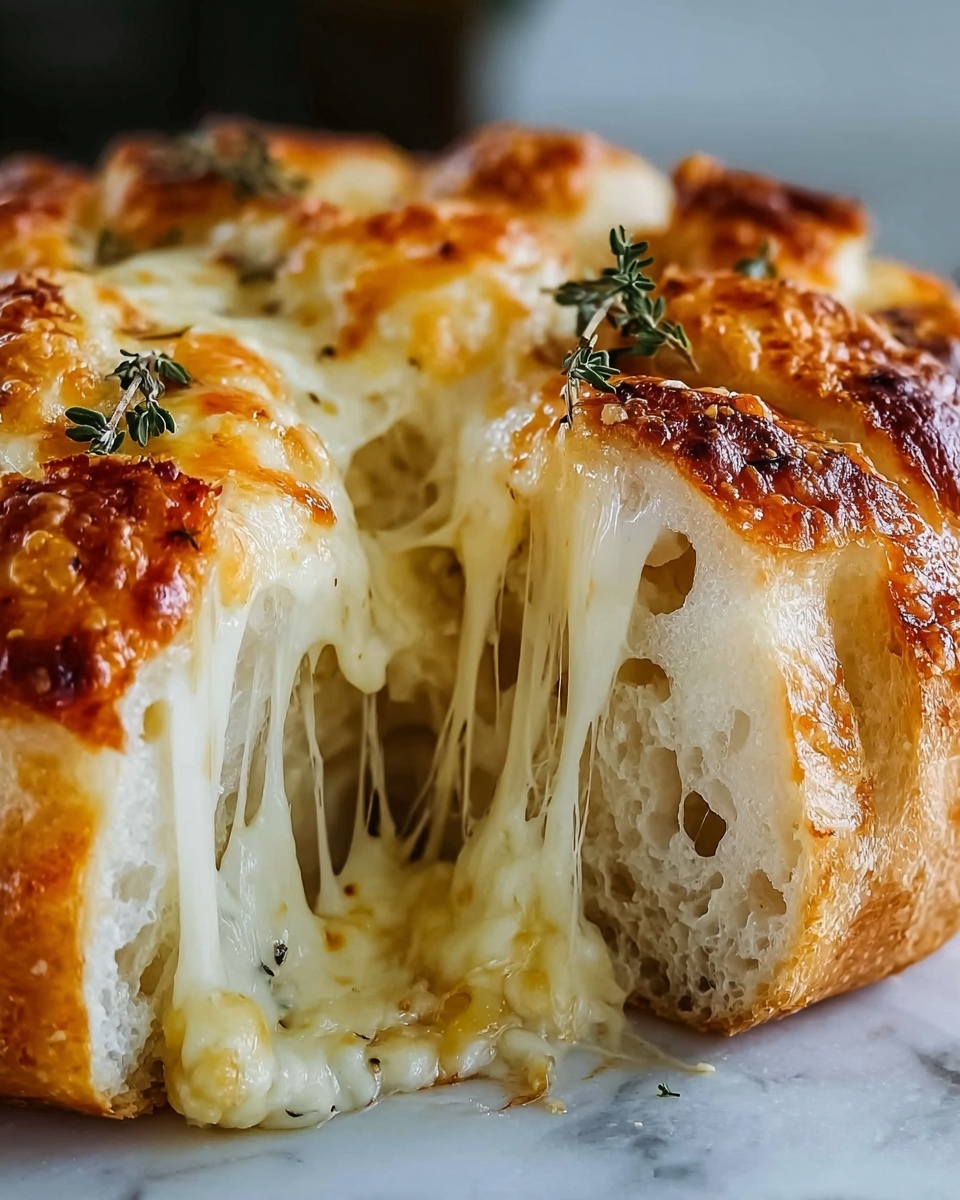 Cheesy Garlic Bread Loaf Recipe - Recipe Image