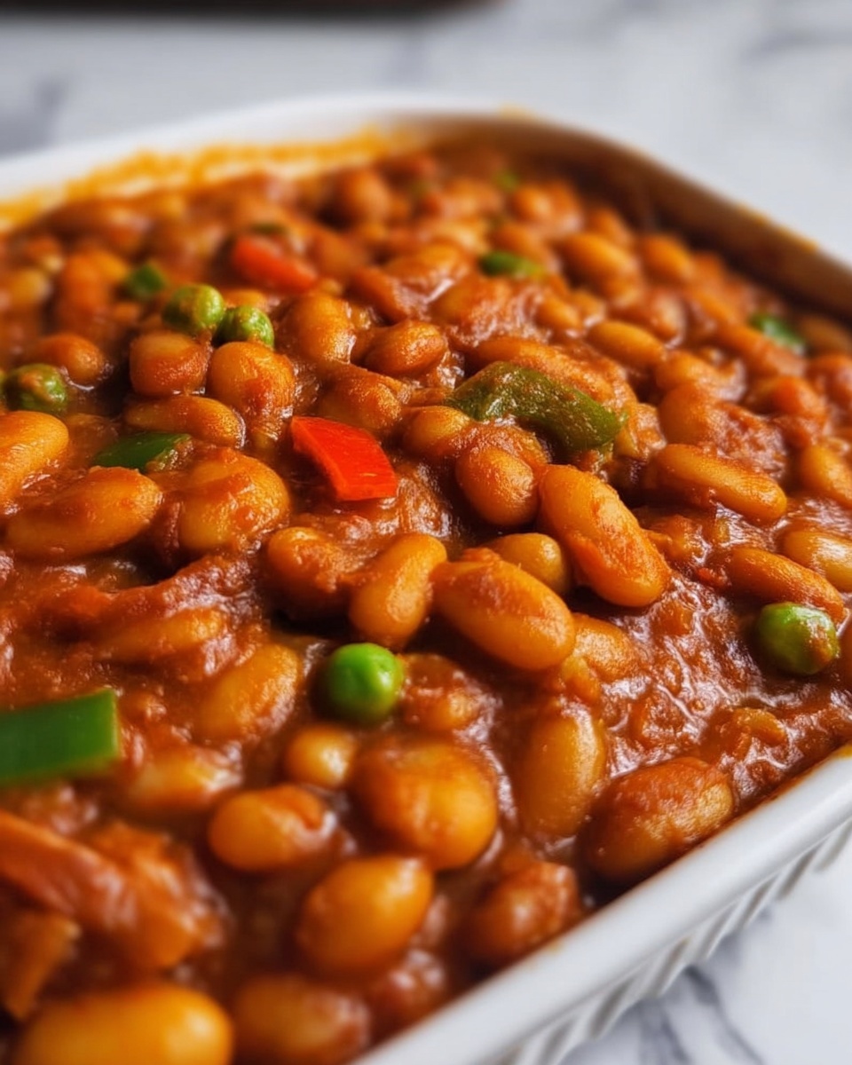 Spicy South African Chakalaka with Baked Beans Recipe - Recipe Image