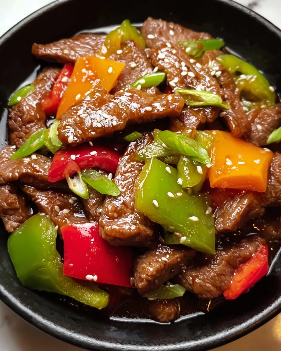 Easy Chinese Pepper Steak Recipe - Recipe Image