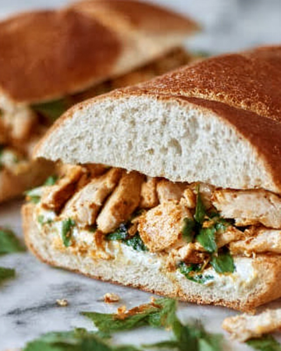 Chicken Stuffed French Bread Recipe - Recipe Image