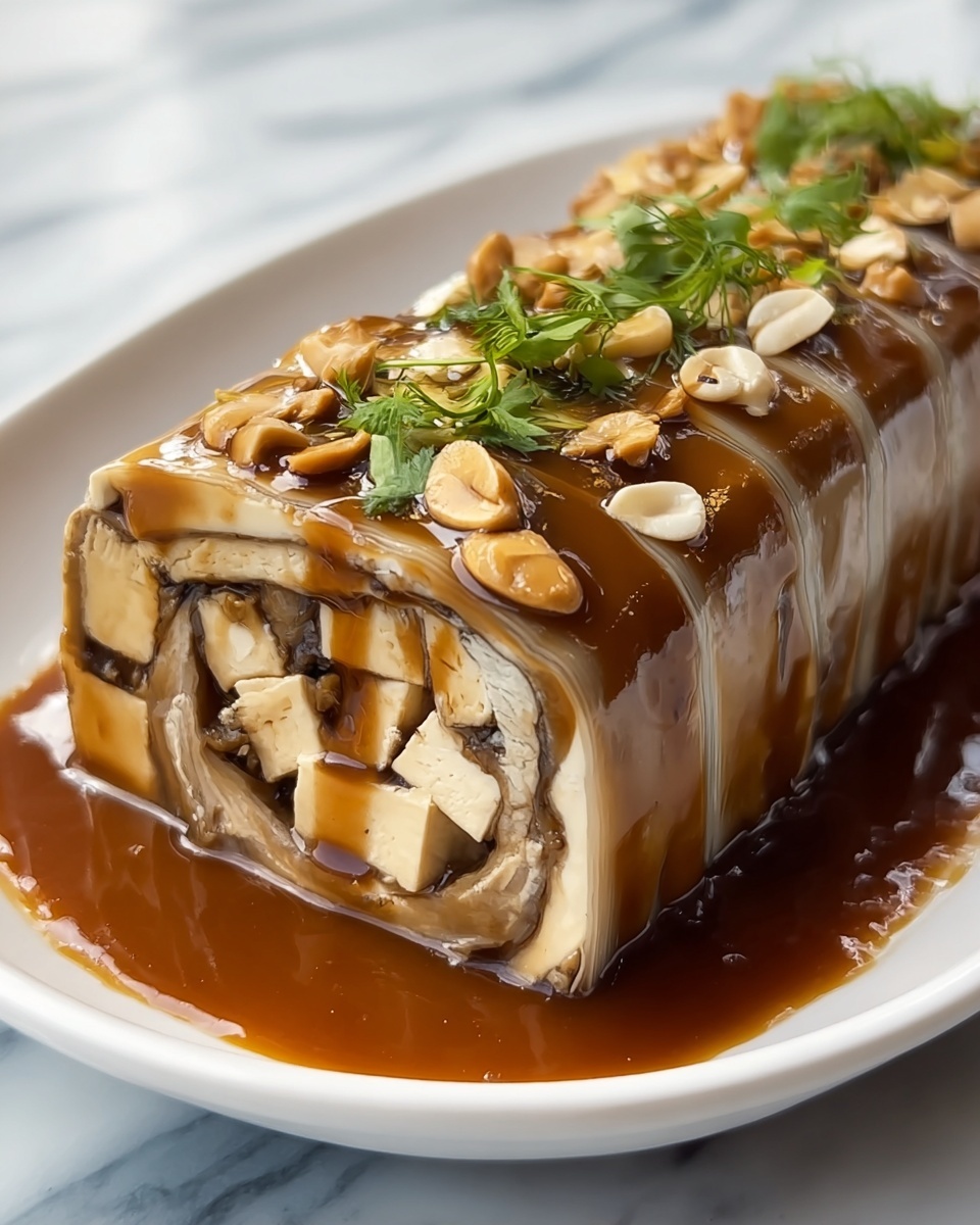 Tofu Skin Rolls with Savory Vegetable Filling and Aromatic Broth Recipe - Recipe Image