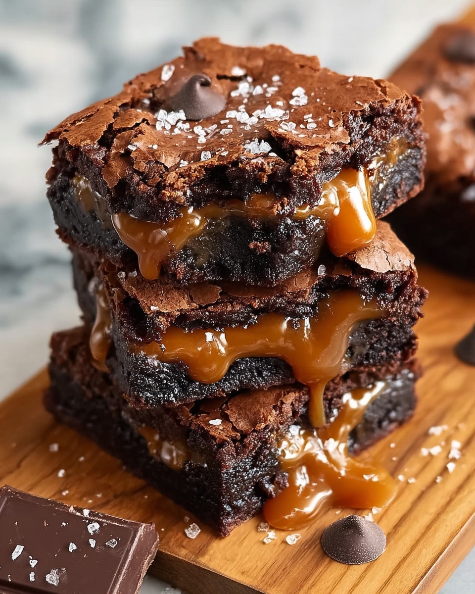 Caramel Chocolate Chunk Brownies Recipe - Recipe Image