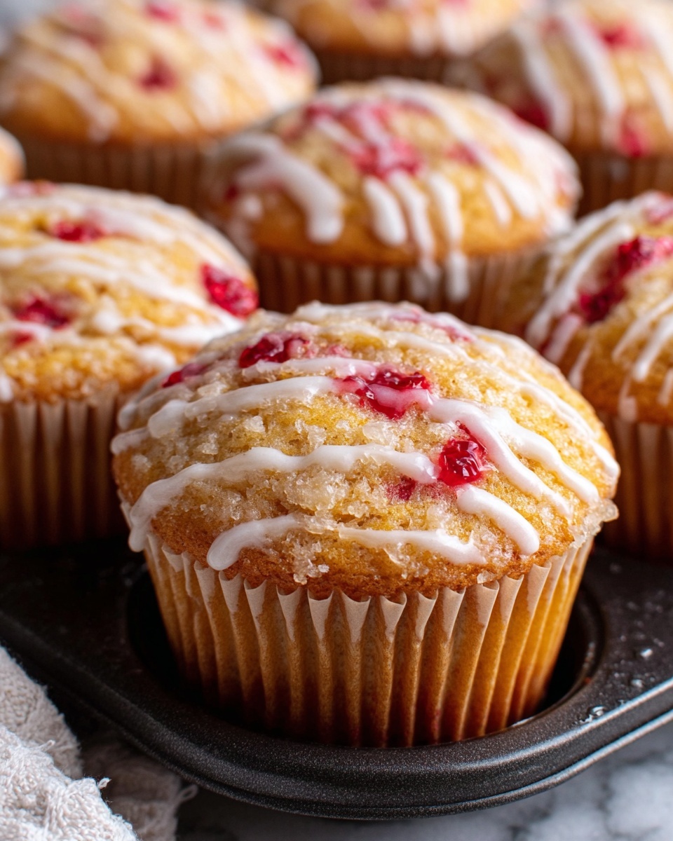 Juicy Strawberry Yogurt Muffins Recipe - Recipe Image