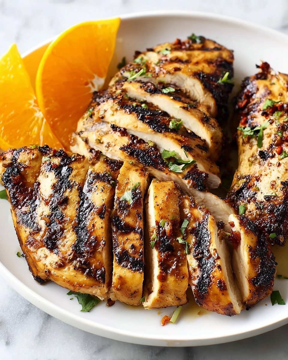 Grilled Orange Honey Chicken Recipe - Recipe Image
