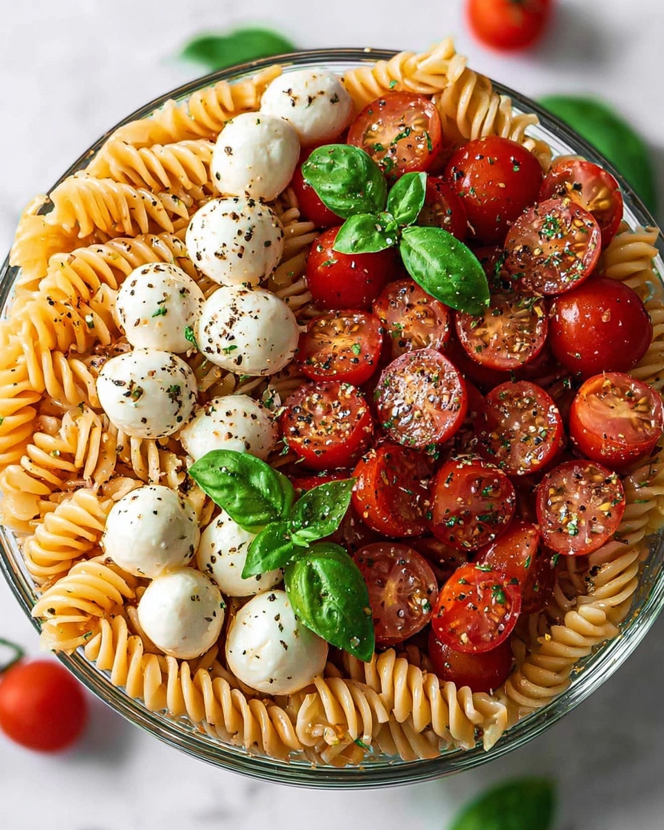 Caprese Pasta Salad: A Fresh and Flavorful Recipe for Summer Gatherings Recipe - Recipe Image