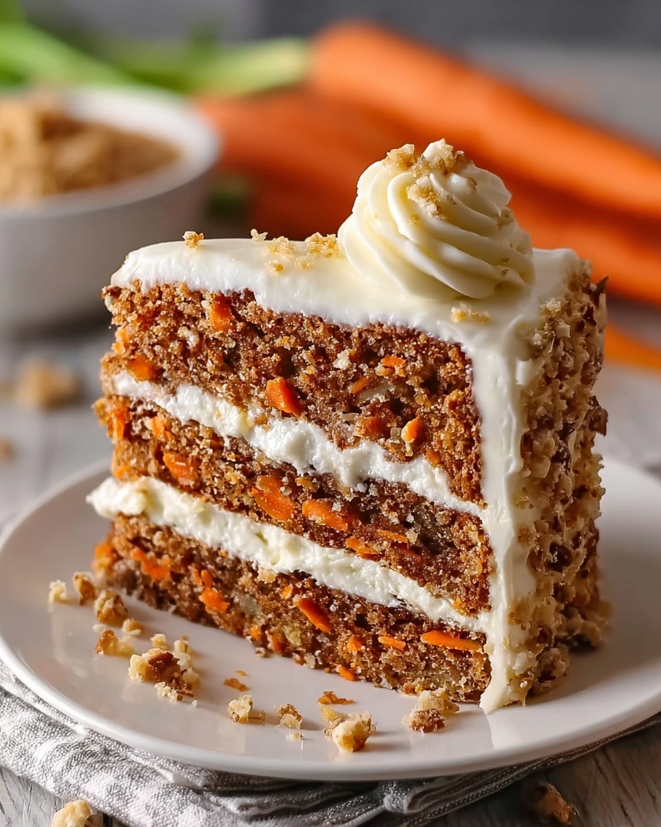 Moist Carrot Cake with Cream Cheese Frosting Recipe - Recipe Image