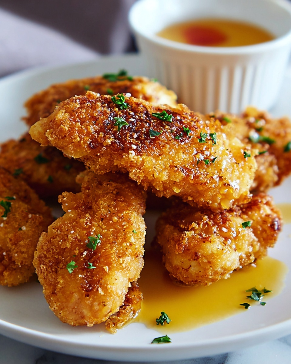 Crispy Garlic Parmesan Chicken Tenders Recipe - Recipe Image