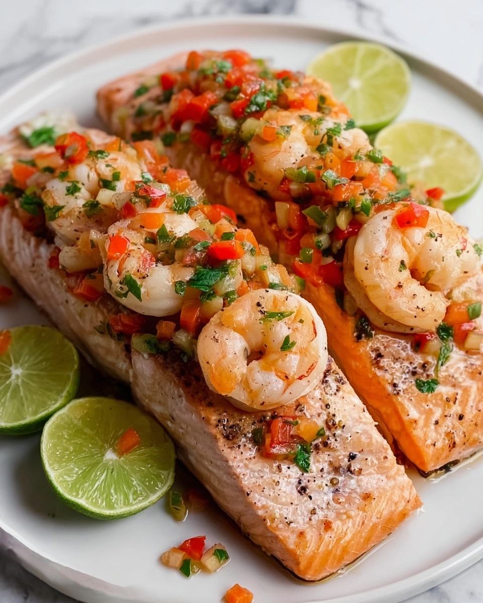 Elegant Cajun Seafood Stuffed Salmon Recipe - Recipe Image