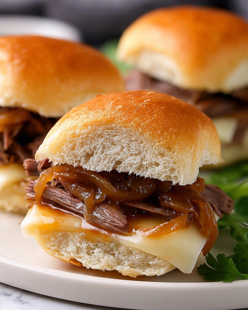 Philly Cheesesteak Sliders Recipe - Recipe Image
