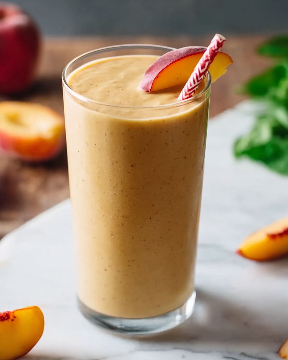 Vegan Peach Smoothie Recipe - Recipe Image