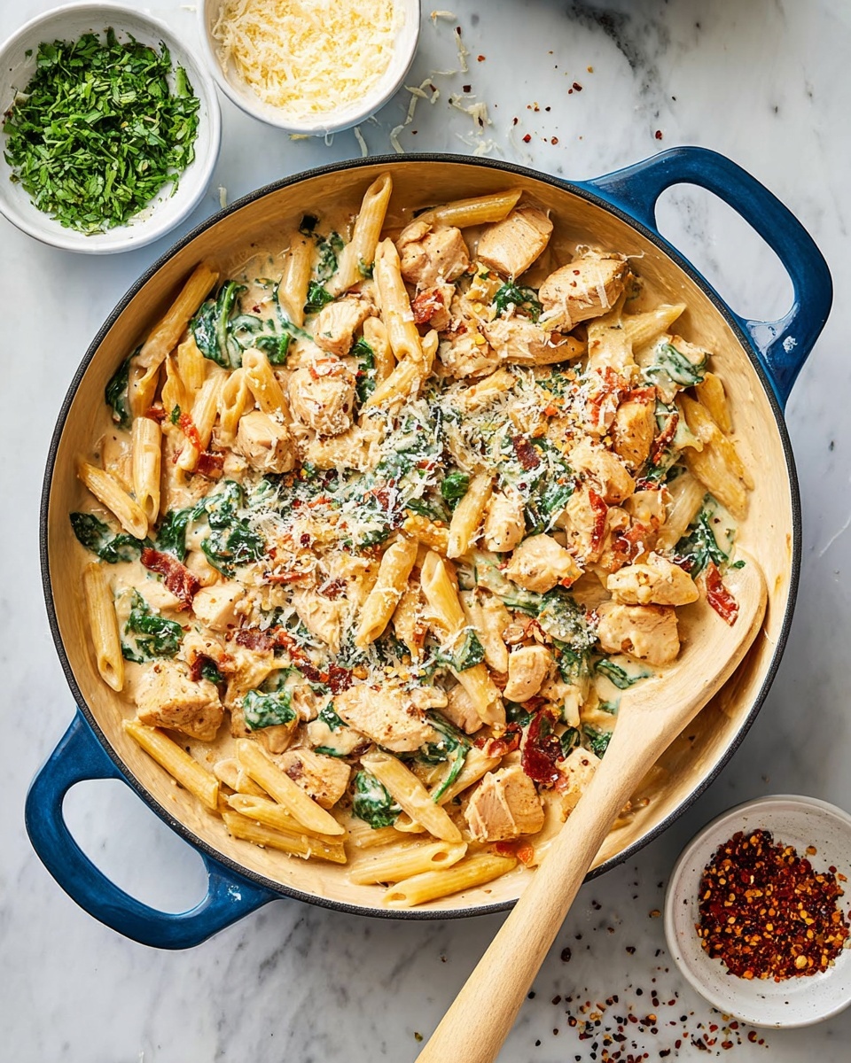 Marry Me Chicken Pasta (Tuscan Chicken Pasta) Recipe - Recipe Image