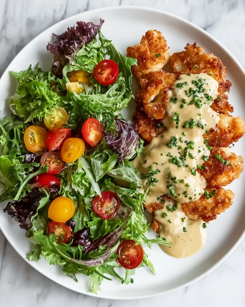 Pretzel Crusted Chicken with Cheddar Mustard Sauce Recipe - Recipe Image
