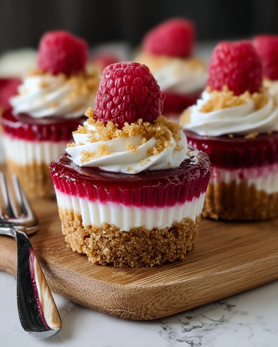No Bake Lemon Raspberry Cheesecake Cups Recipe - Recipe Image