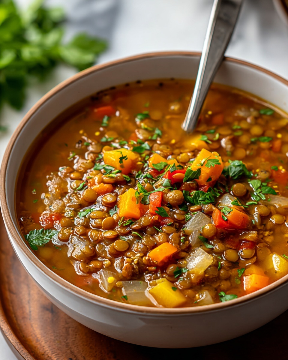 One Pot Turkey Lentil Soup Recipe - Recipe Image