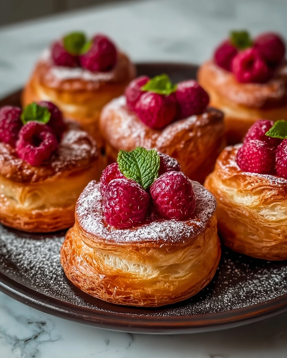 Choux Buns with Pistachio and Raspberry Filling Recipe - Recipe Image