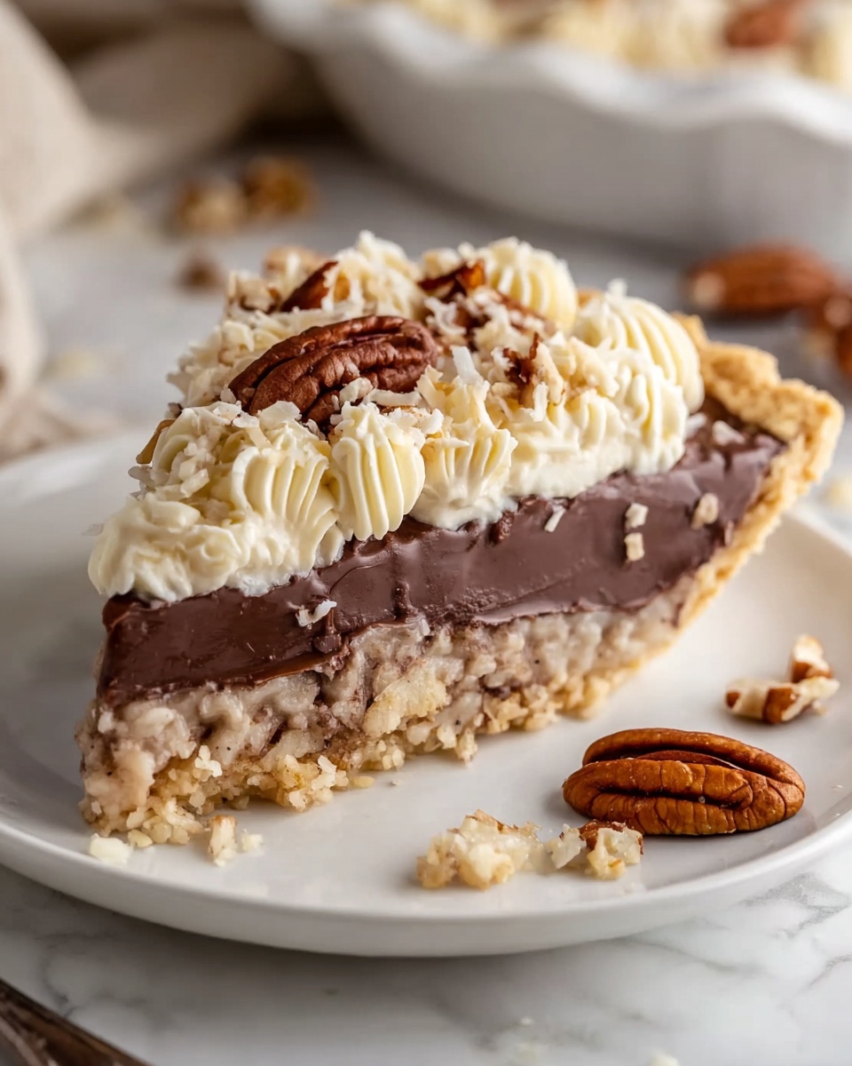 No-Bake German Chocolate Pie Recipe - Recipe Image