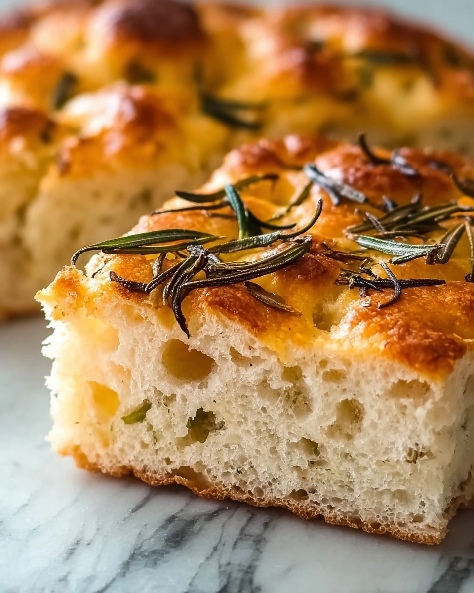 Rustic No-Knead Rosemary Garlic Bread Recipe - Recipe Image