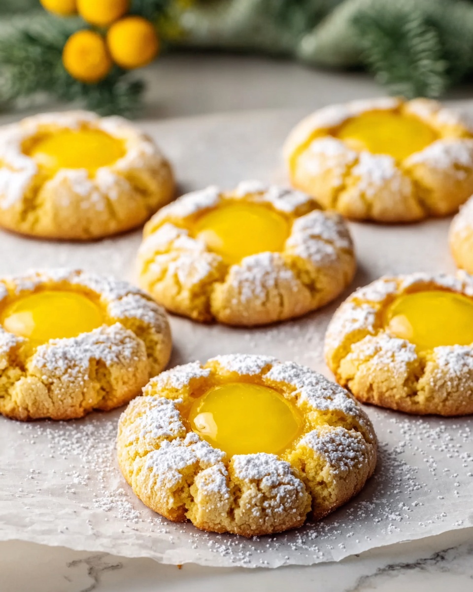 Lemon Curd Thumbprint Cookies Recipe - Recipe Image