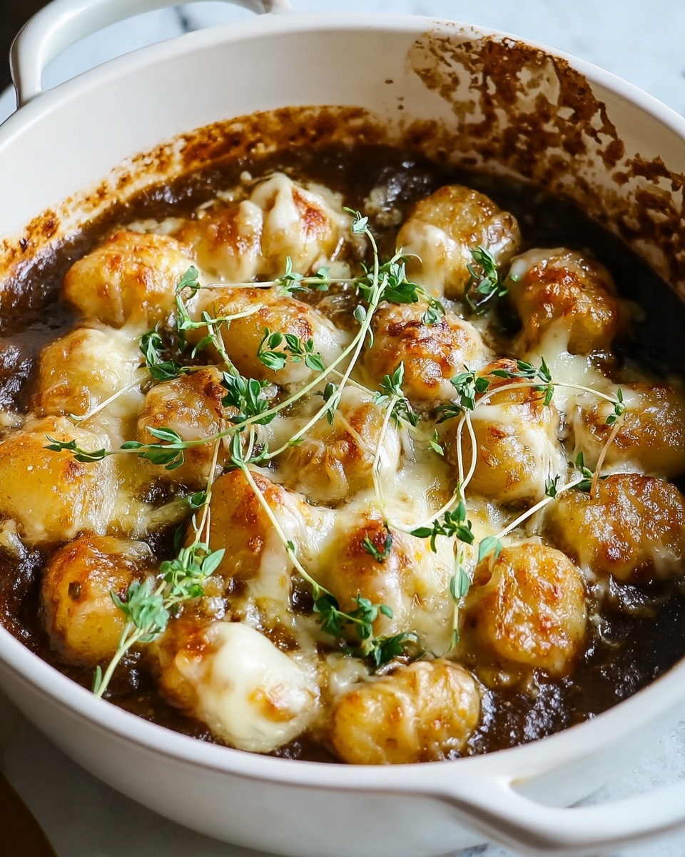 Baked French Onion Gnocchi Recipe - Recipe Image