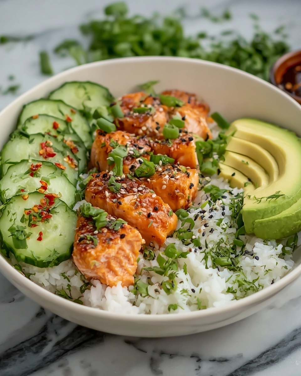 Spicy Salmon Rice Bowl Recipe - Recipe Image