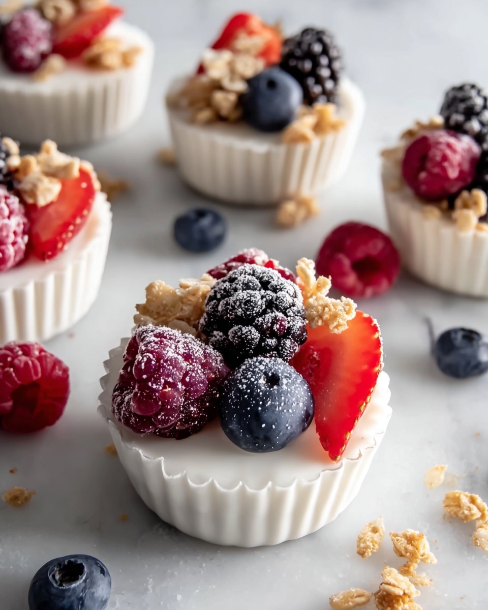 Frozen Yogurt Granola Cups Recipe - Recipe Image