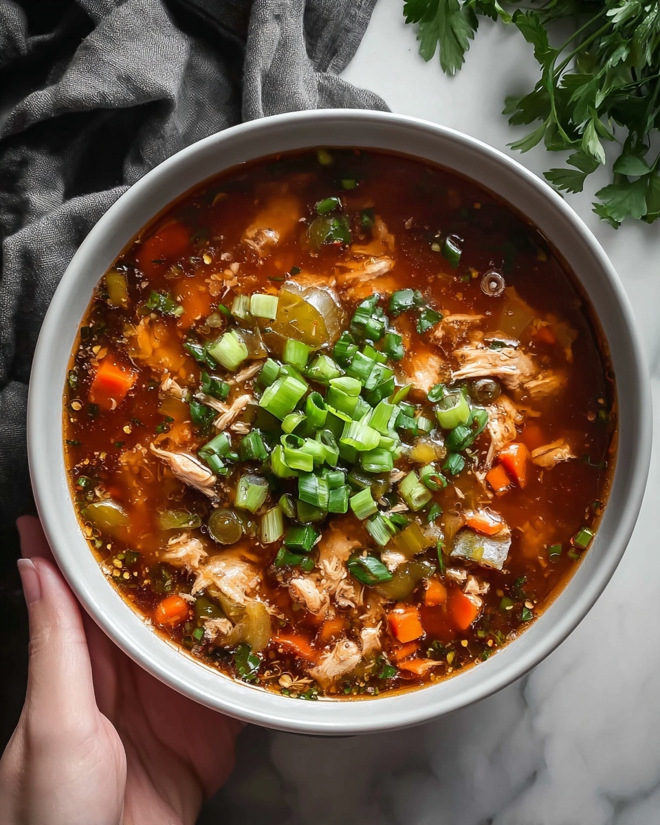 Vegetarian Hot and Sour Soup Recipe - Recipe Image