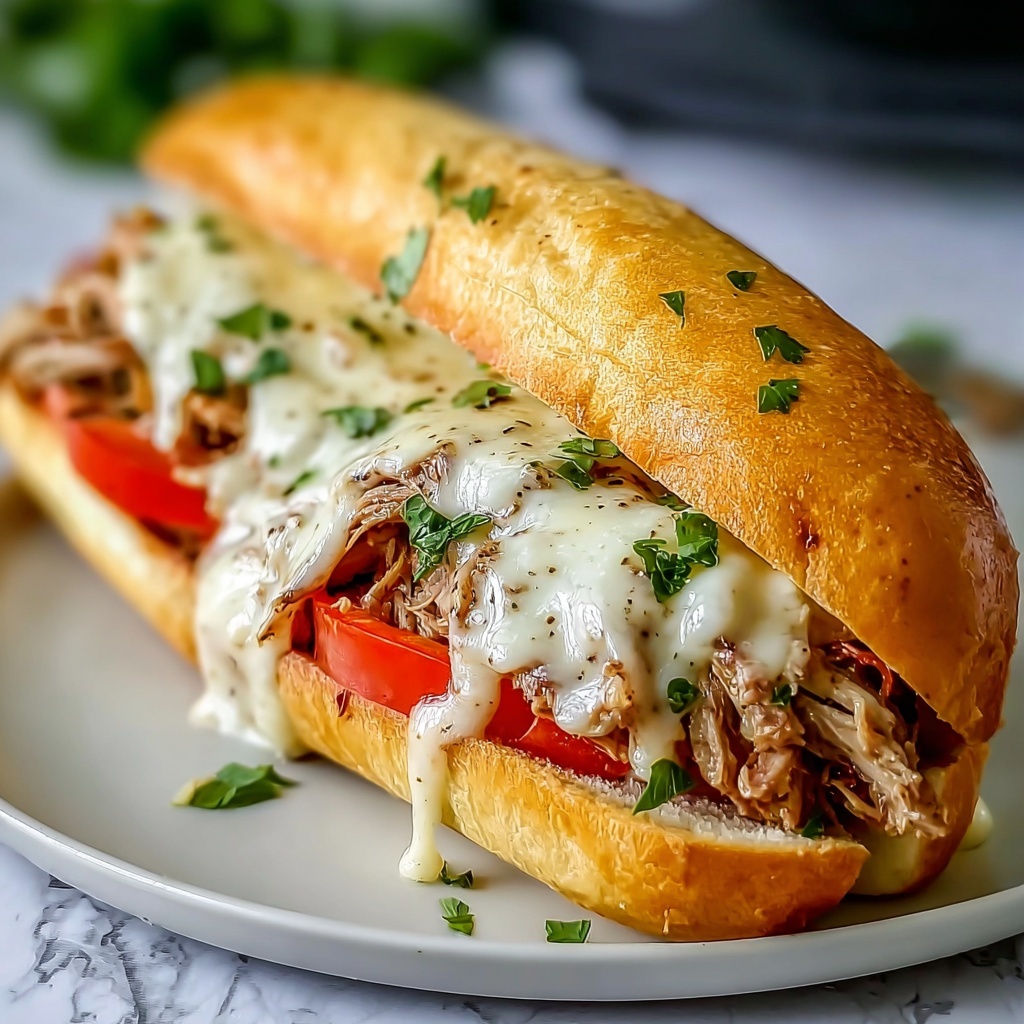 Slow Cooker Chicken Philly Sandwiches Recipe - Recipe Image