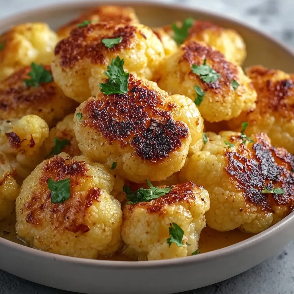 Baked Cauliflower with Garlic Powder and Paprika Recipe - Recipe Image