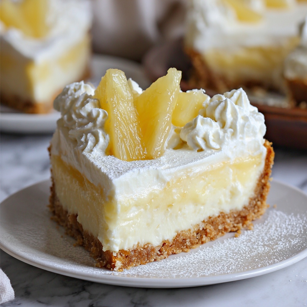 Pineapple Right Side Up Cheesecake Recipe - Recipe Image