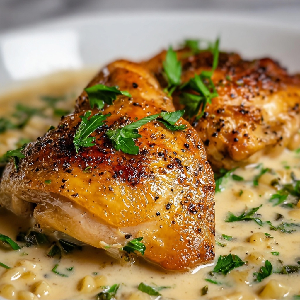 One Pan Creamy Boursin Chicken Recipe - Recipe Image