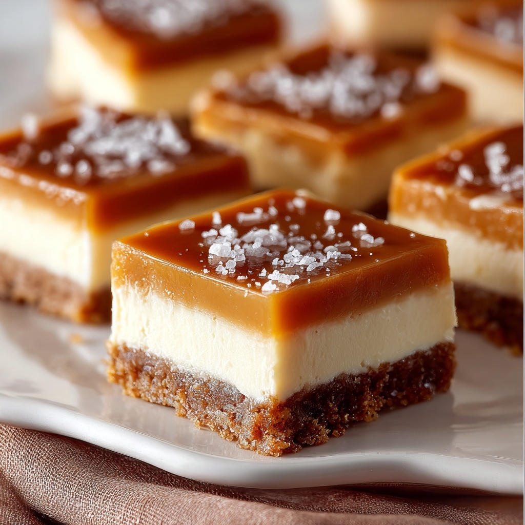 Caramel Cheesecake Bars Recipe - Recipe Image