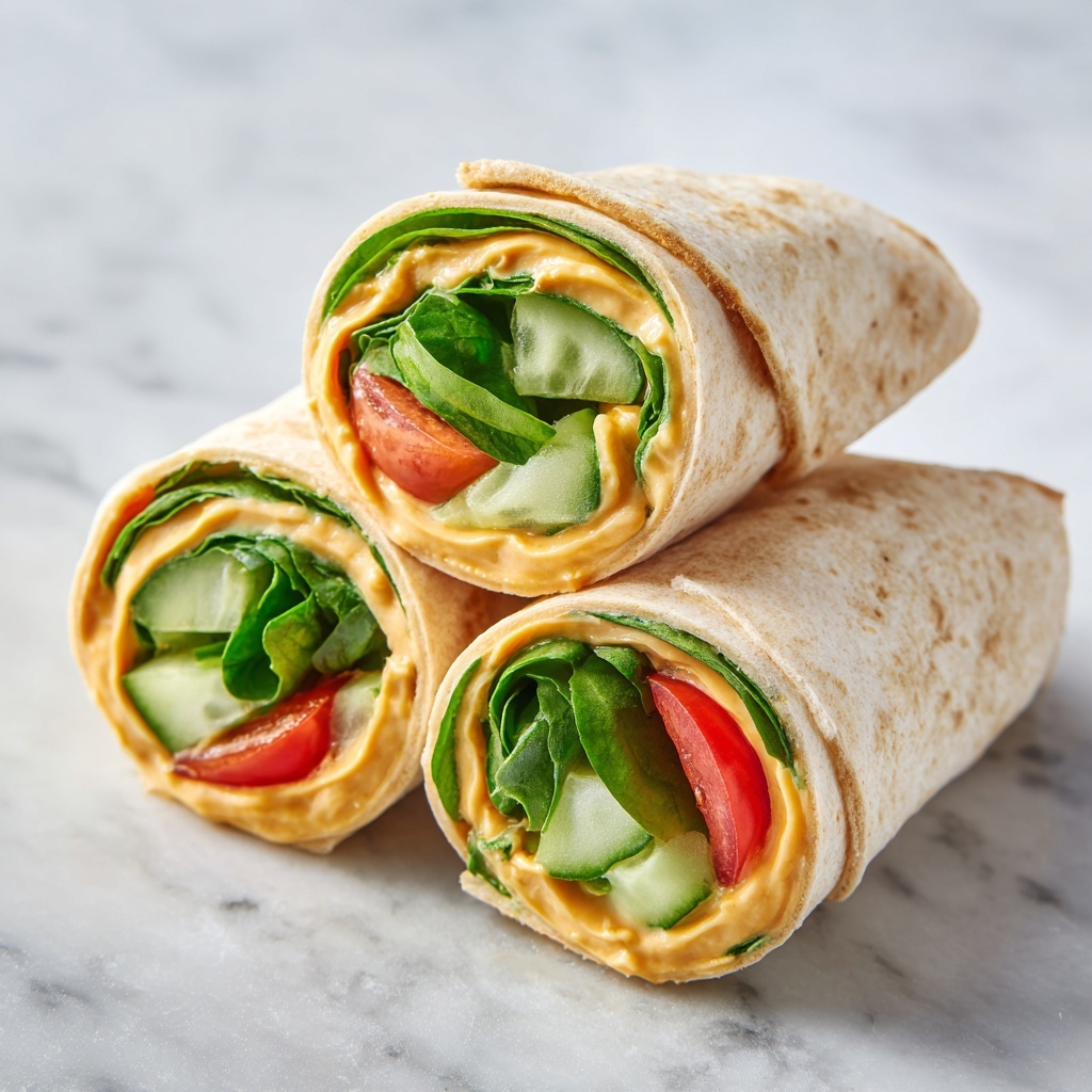 Veggie Hummus Wraps Recipe - Recipe Image