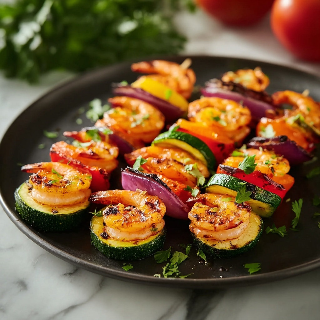 Spicy Shrimp and Veggie Skewers Recipe - Recipe Image