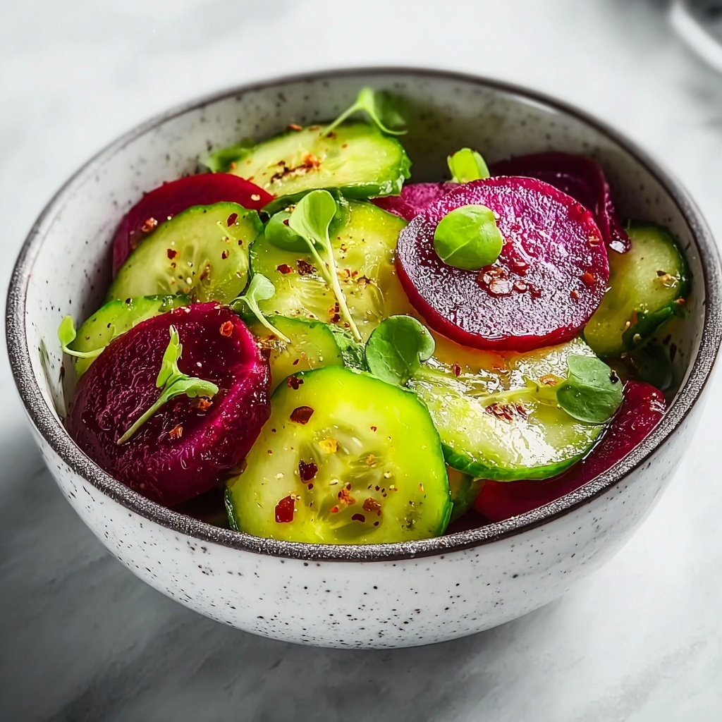 Crisp Cucumber and Beetroot Salad Recipe - Recipe Image