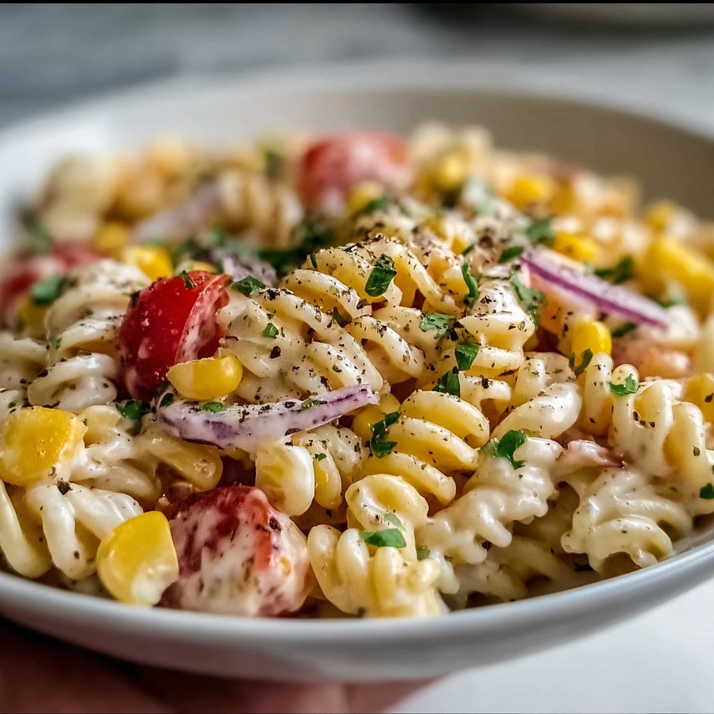 Mexican Street Corn Pasta Salad Recipe - Recipe Image